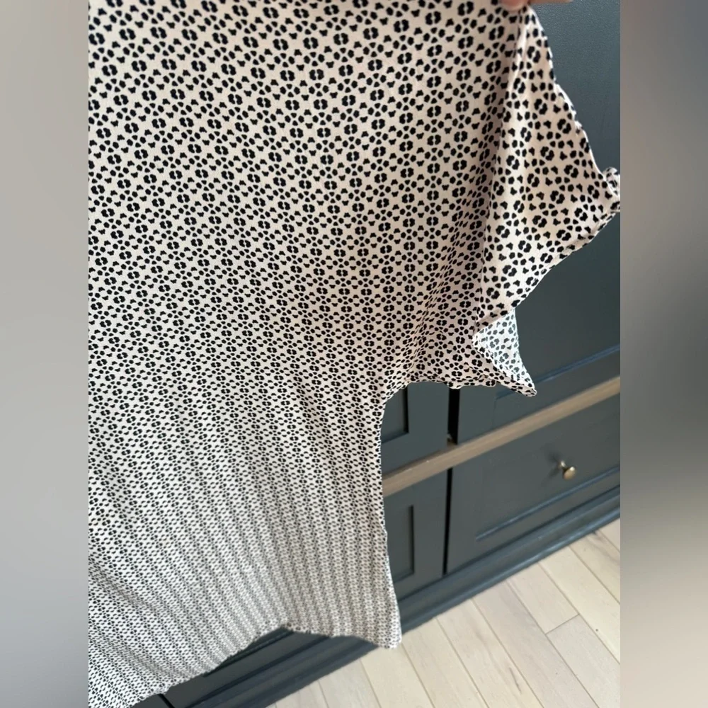 Zara Woman Animal Geometric Print Dress Tunic • L • wide sleeve/wing